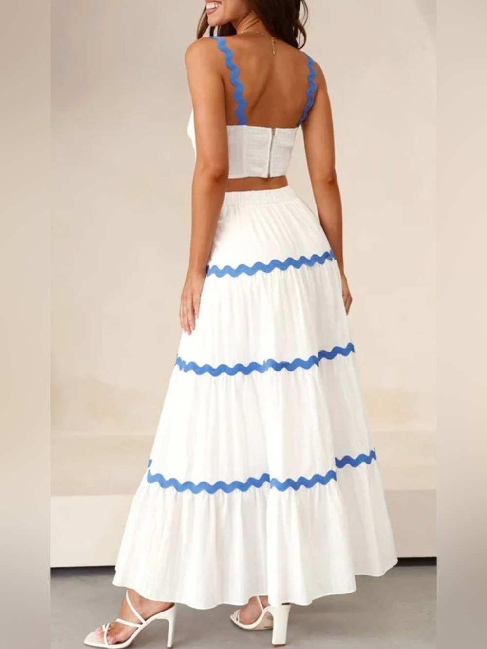 Endless Moon Ric Rac Maxi Skirt Set - Picture 2 of 6